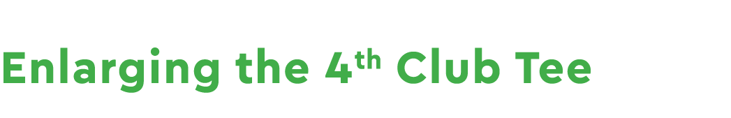 Course Improvement Update: Enlarging the 4th Club Tee