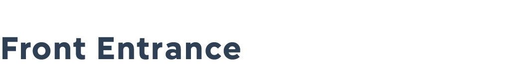 Enhancing the First Impression at the Front Entrance