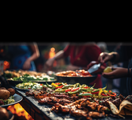 A table with various spices and seasonings on it. AI generated content