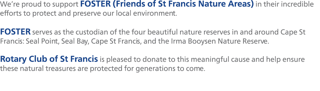 We’re proud to support FOSTER (Friends of St Francis Nature Areas) in their incredible efforts to protect and preserv...