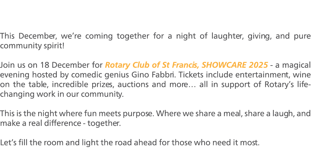  This December, we’re coming together for a night of laughter, giving, and pure community spirit! Join us on 18 Decem...